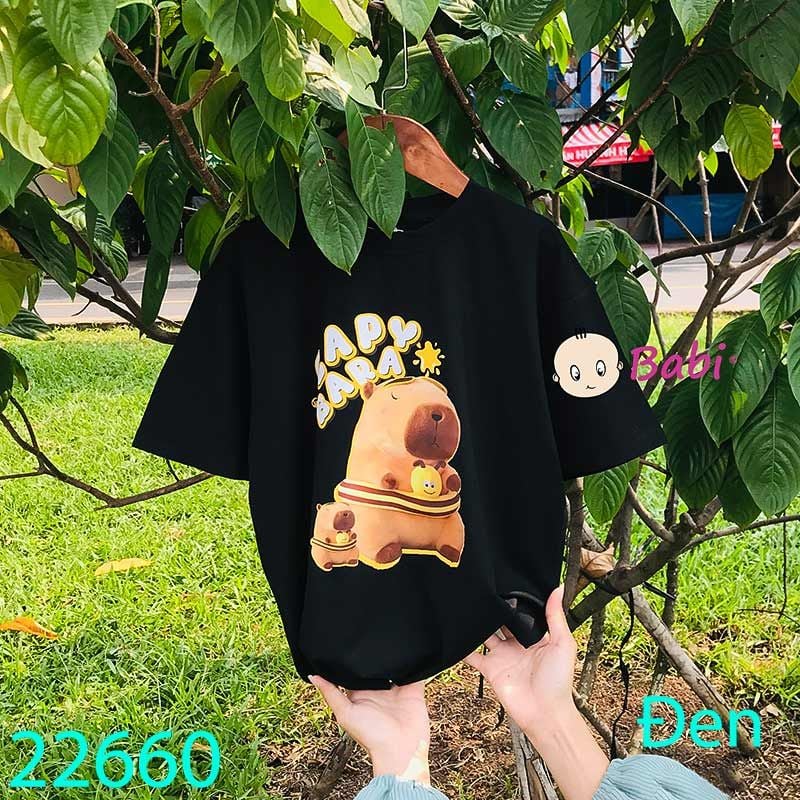  Áo Thun Cotton Ca.Py.Ba.Ra Bé Trai (26kg - 60kg) 