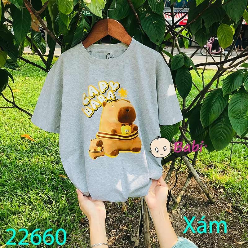  Áo Thun Cotton Ca.Py.Ba.Ra Bé Trai (26kg - 60kg) 