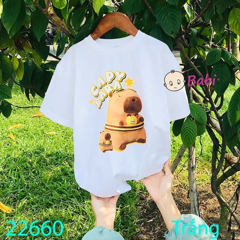  Áo Thun Cotton Ca.Py.Ba.Ra Bé Trai (26kg - 60kg) 