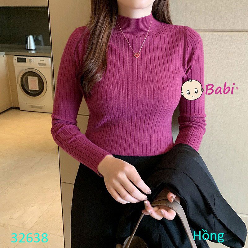  Áo Thun Len Gân Tay Dài  Màu Trơn Cho Bé Gái Size Đại (40kg-55kg) 