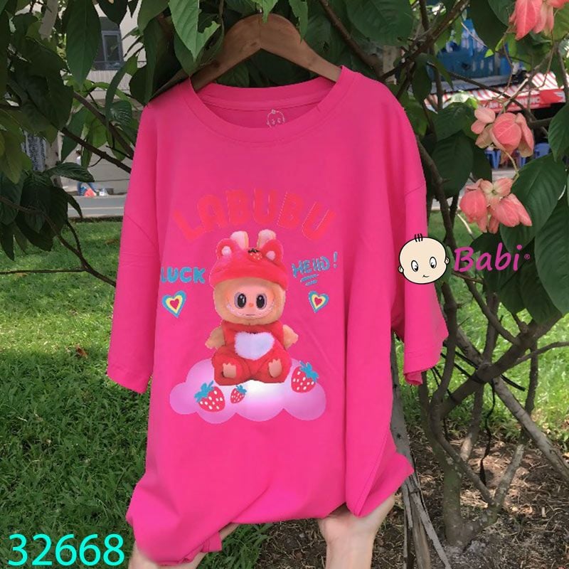  Áo Thun Size Đại Hình Bu Bu Đội Nón (50kg - 60kg) 