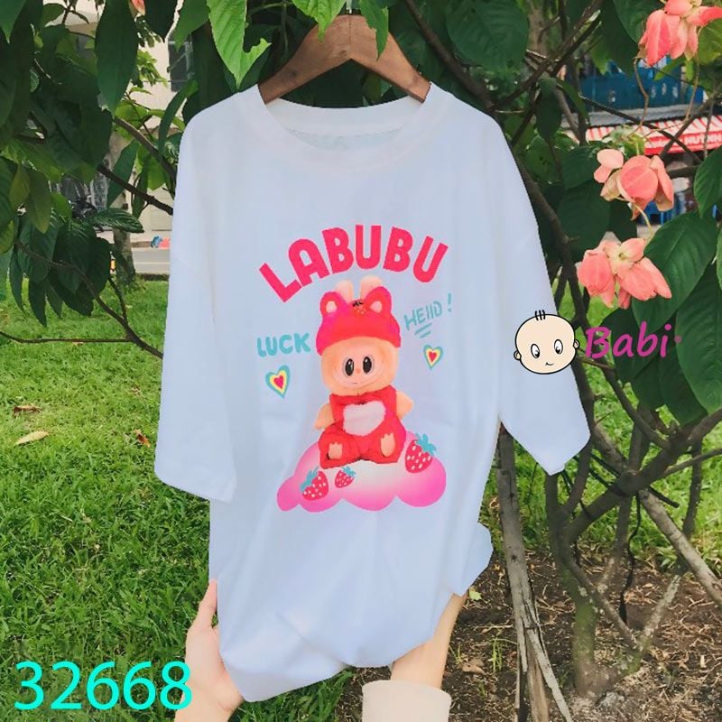  Áo Thun Size Đại Hình Bu Bu Đội Nón (50kg - 60kg) 