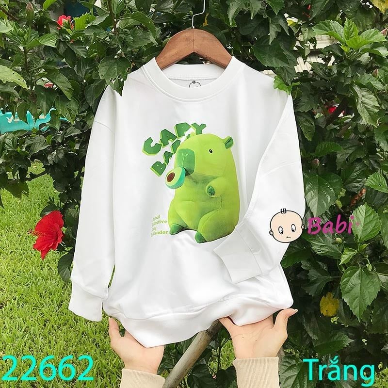  Áo Thun Tay Dài Cho Trẻ Em In Hình Ca Py  (23kg - 65kg) 