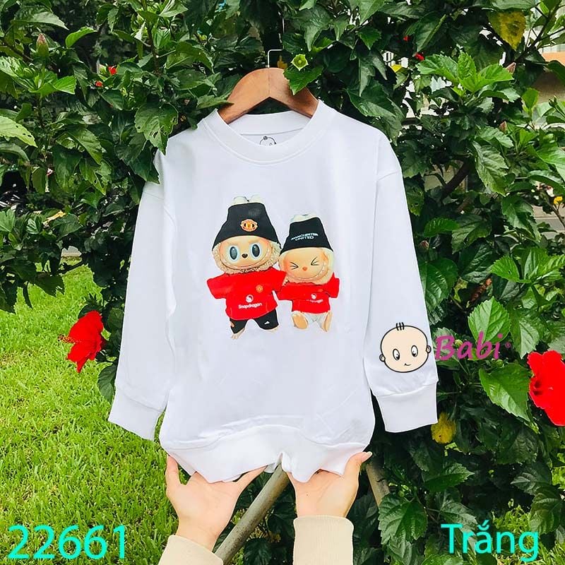  Áo Thun Tay Dài Cho Trẻ Em In Hình La Bu Bu (23kg - 65kg) 