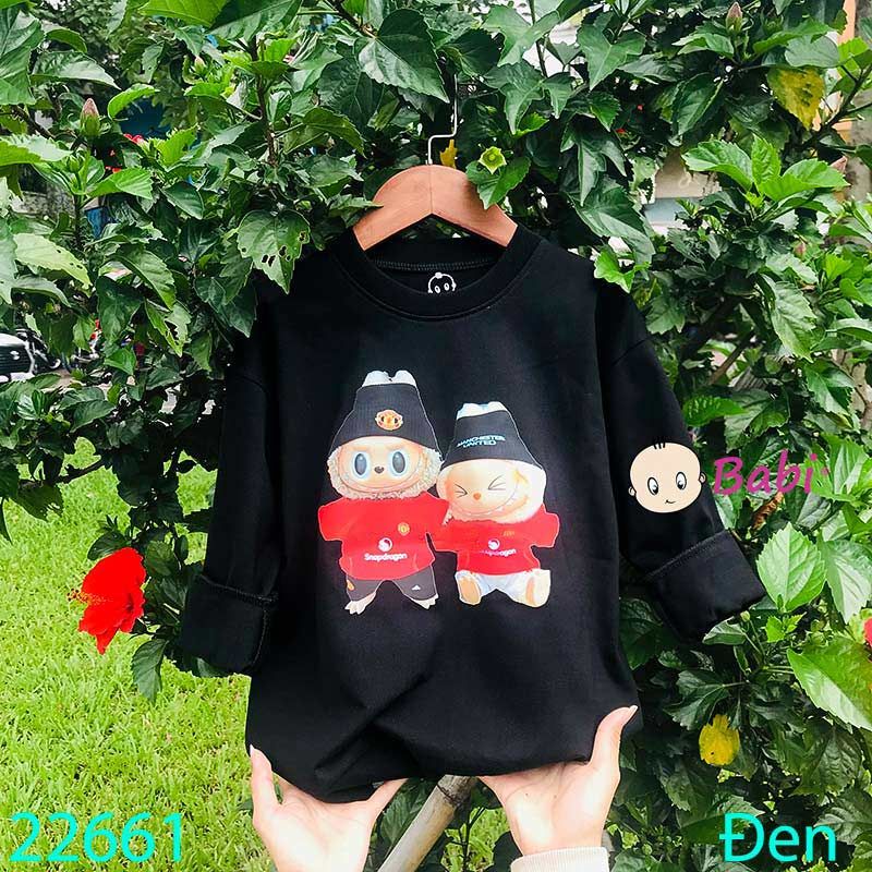  Áo Thun Tay Dài Cho Trẻ Em In Hình La Bu Bu (23kg - 65kg) 