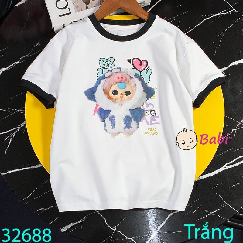  Áo Thun Tay Ngắn Cho Bé Hình Babi Tree M3 (23kg - 55kg) 