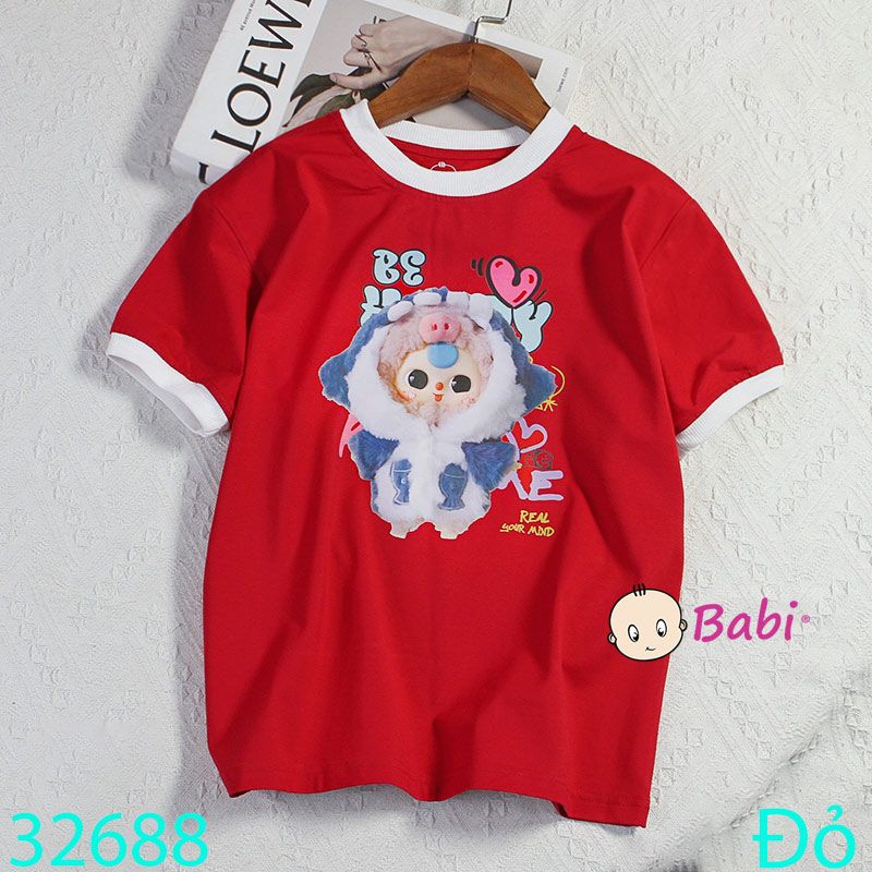  Áo Thun Tay Ngắn Cho Bé Hình Babi Tree M3 (23kg - 55kg) 