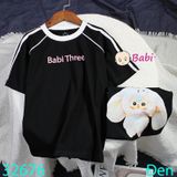  Áo Thun Tay Ngắn Cho Trẻ Em Babi Tree Hồng (26kg - 55kg) 