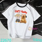  Áo Thun Tay Ngắn Cho Trẻ Em Labu.Capy M2 (26kg - 52kg) 