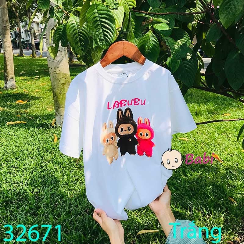  Áo Thun Tay Ngắn La Bu Bu Dễ Thuơng (26kg - 60kg) 