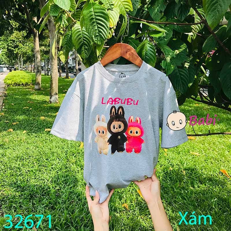  Áo Thun Tay Ngắn La Bu Bu Dễ Thuơng (26kg - 60kg) 