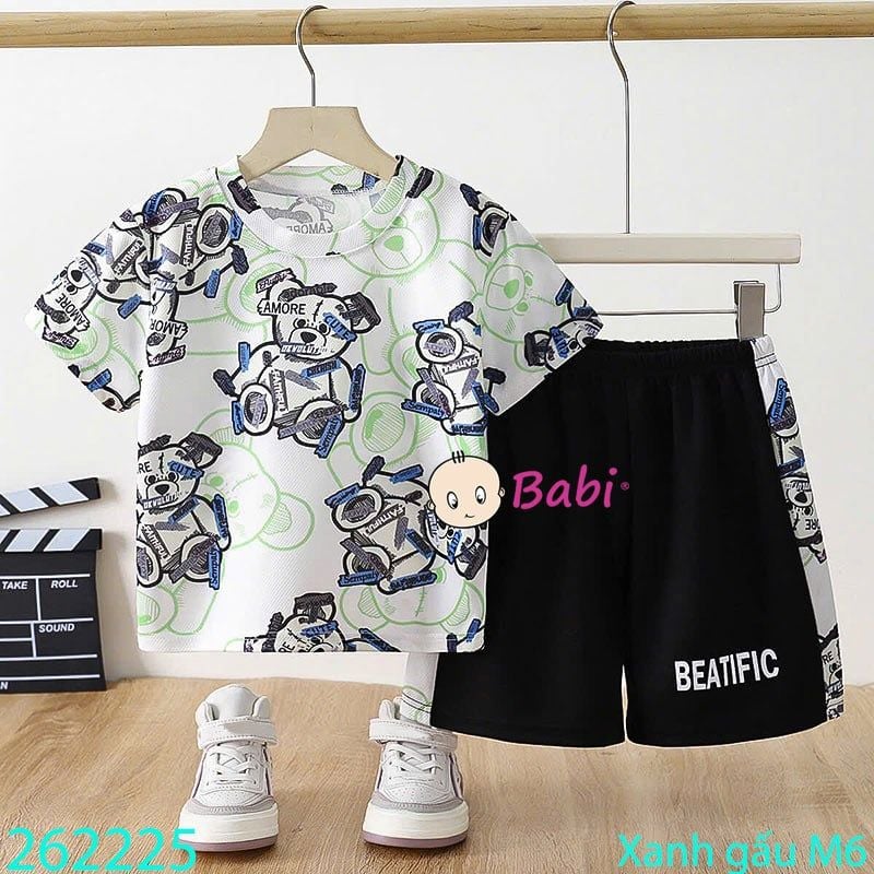  BỘ THỂ THAO TAY NGẮN QUẦN SHORT BÉ TRAI BÉ GÁI 
