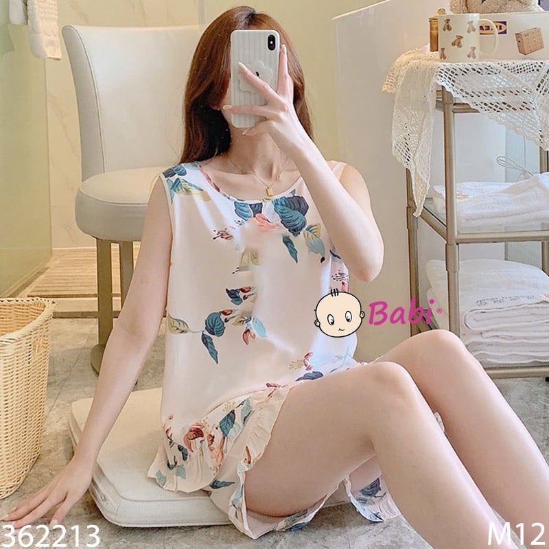  Bộ Tole Sát Nách Hoa Nhí Cho Mẹ Và Bé M11-M15 (40kg - 70kg) 