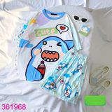  Bộ Bé Gái Tay Ngắn Quần Short Họa Tiết Cute Size Đại (23kg-55kg) 