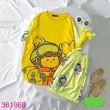  Bộ Bé Gái Tay Ngắn Quần Short Họa Tiết Cute Size Đại (23kg-55kg) 