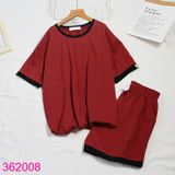  Bộ Tay Ngắn Quần Đùi Màu Trơn Sành Điệu Size Đại (45-60kg) 