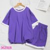Bộ Tay Ngắn Quần Đùi Màu Trơn Sành Điệu Size Đại (45-60kg)