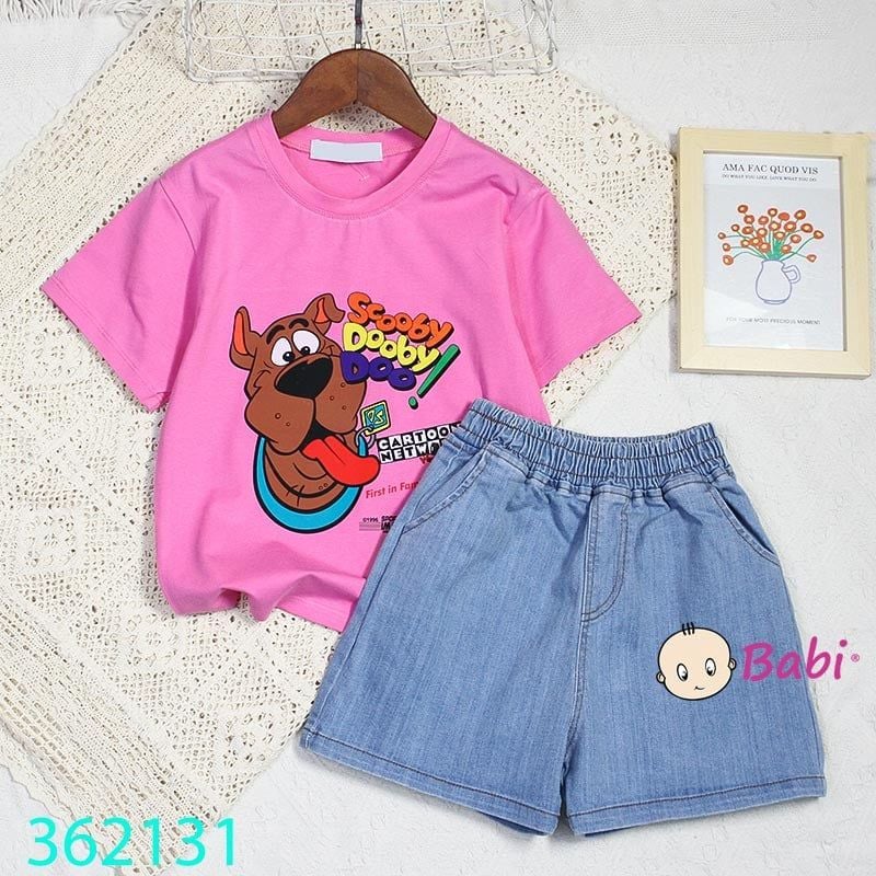  Bộ Áo Thun Quần Short Jeans (10kg - 45kg) 