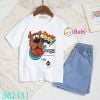 Bộ Áo Thun Quần Short Jeans (10kg - 45kg)