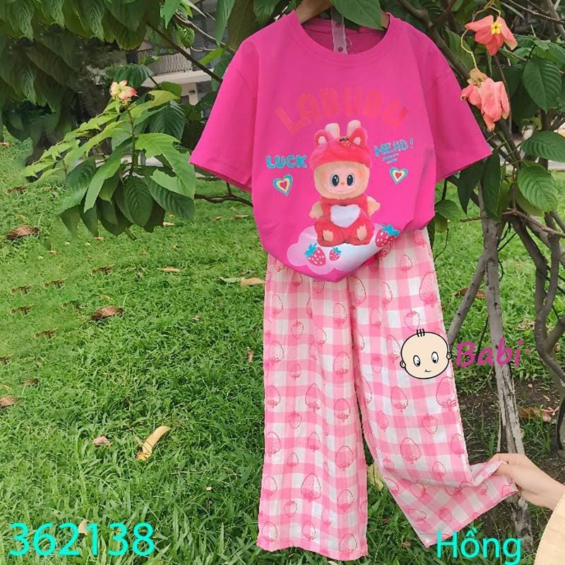 Bộ Bé Gái Áo Thun Quần Suông Dài Sành Điệu (26kg - 65kg) 