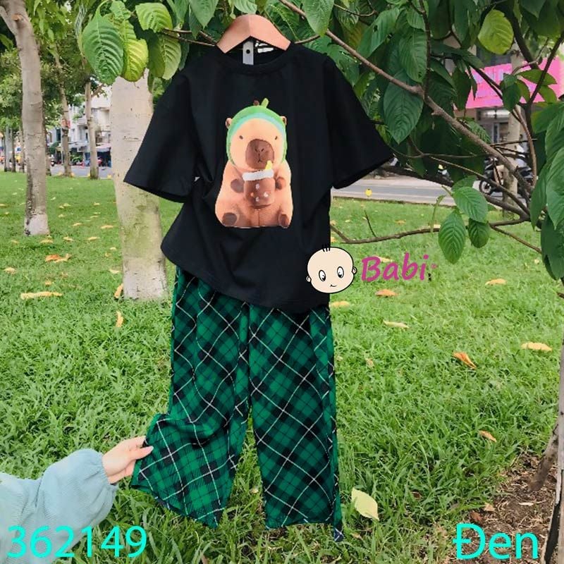  Bộ Bé Gái In Capy Quần Xanh (26kg - 65kg) 