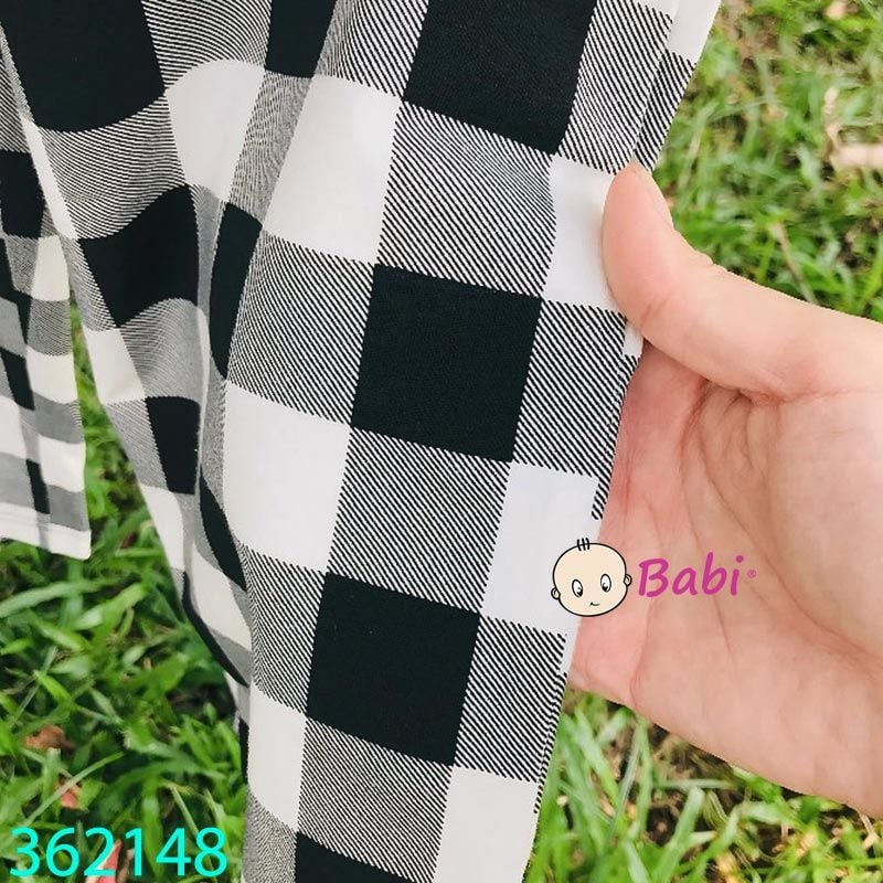  Bộ Bé Gái In La Bu Bu Quần Caro Đen (26kg - 65kg) 