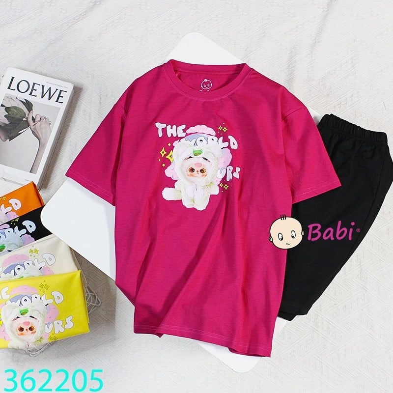  Bộ Bé Gái Quần Lửng Babi-Three (26kg - 58kg) 