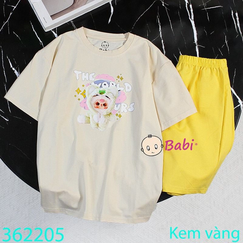  Bộ Bé Gái Quần Lửng Babi-Three (26kg - 58kg) 