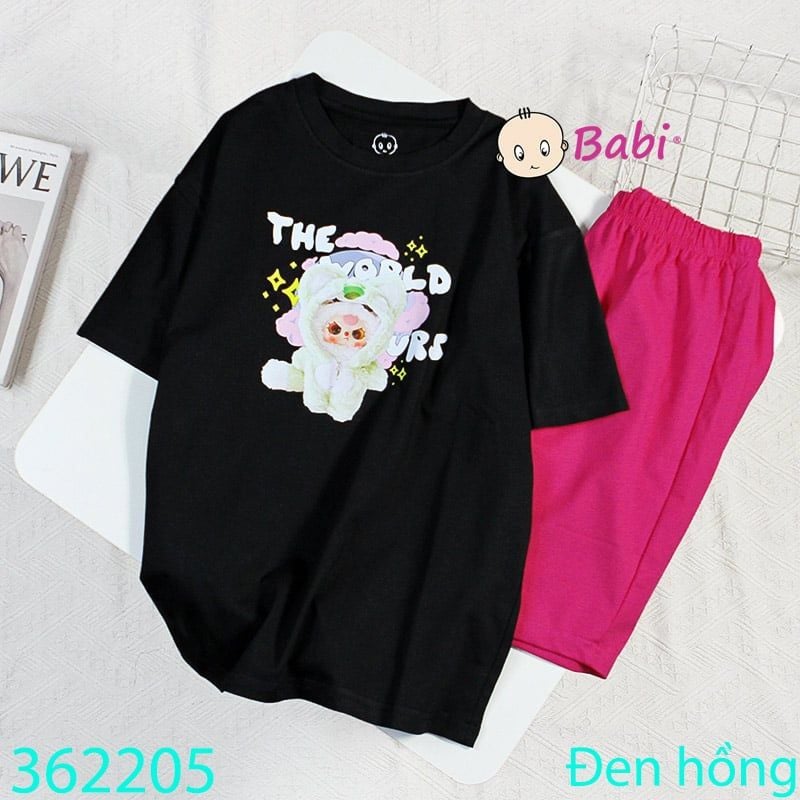  Bộ Bé Gái Quần Lửng Babi-Three (26kg - 58kg) 
