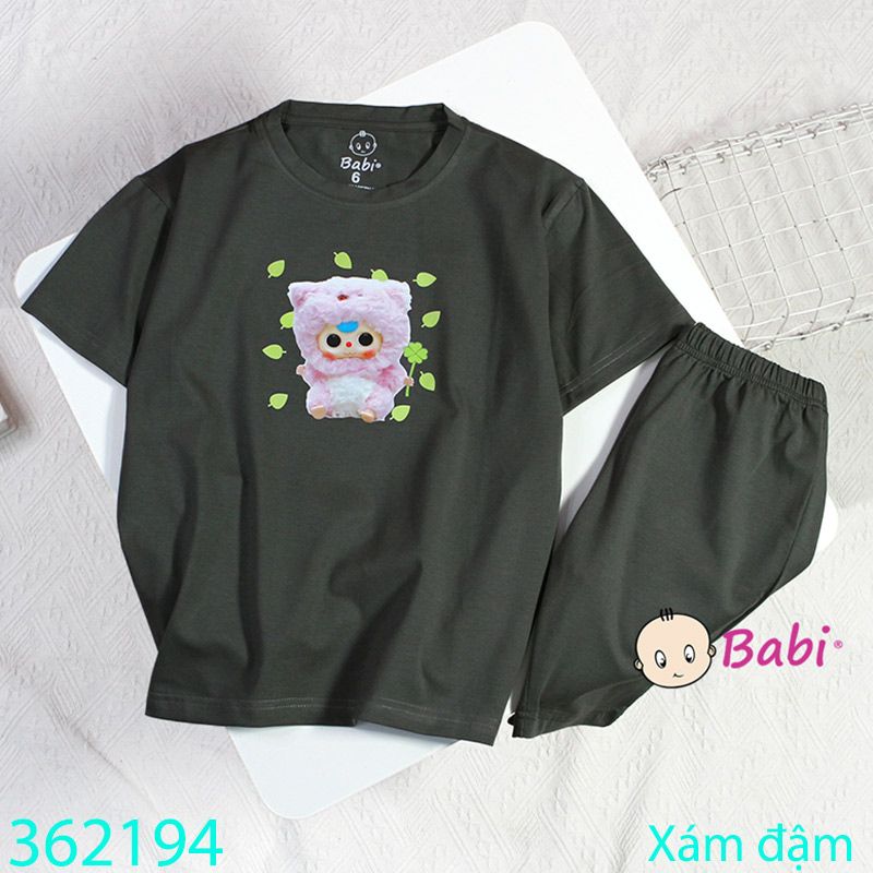  Bộ Bé Gái Quần Lửng Babi-Three Hồng (23kg - 52kg) 