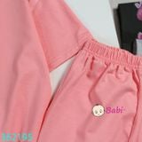  Bộ Bé Gái Quần Lửng Babi-Three Tím (23kg - 52kg) 