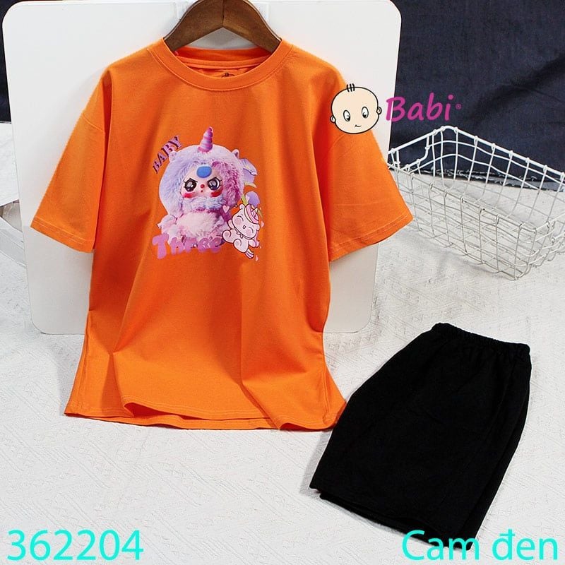  Bộ Bé Gái Quần Lửng Babi-Three Tím (26kg - 58kg) 