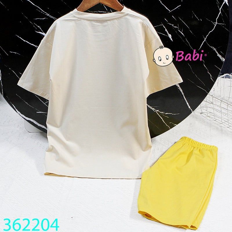  Bộ Bé Gái Quần Lửng Babi-Three Tím (26kg - 58kg) 