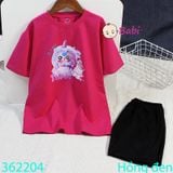  Bộ Bé Gái Quần Lửng Babi-Three Tím (26kg - 58kg) 
