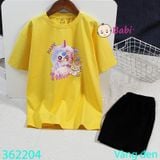  Bộ Bé Gái Quần Lửng Babi-Three Tím (26kg - 58kg) 