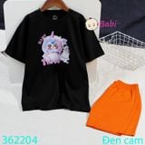 Bộ Bé Gái Quần Lửng Babi-Three Tím (26kg - 58kg) 