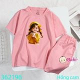  Bộ Bé Gái Quần Lửng Hình Cô Gái Xinh Xắn (23kg - 52kg) 