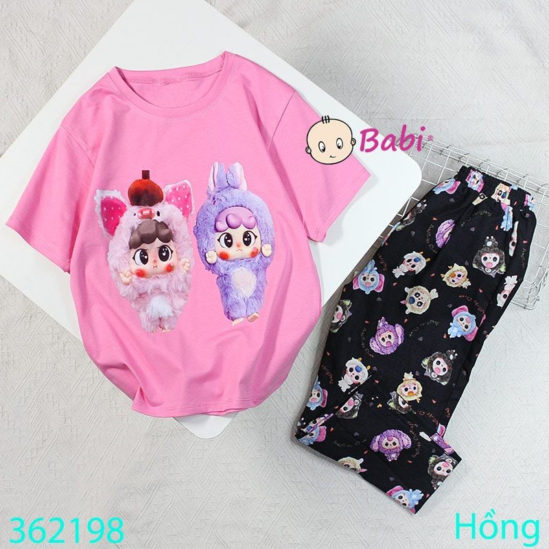  Bộ Bé Gái Quần Suông Đũi In Baby Tree Xinh Xắn (30kg - 60kg) 
