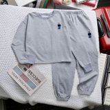  Bộ Bé Gái Tay Dài Áo Croptop In Gấu Quần Jogger Cute (17kg - 47kg) 