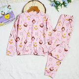  Bộ Bé Gái Tay Dài Quần Dài Nhiêu Họa Tiết Xinh Xắn (17kg - 50kg) 