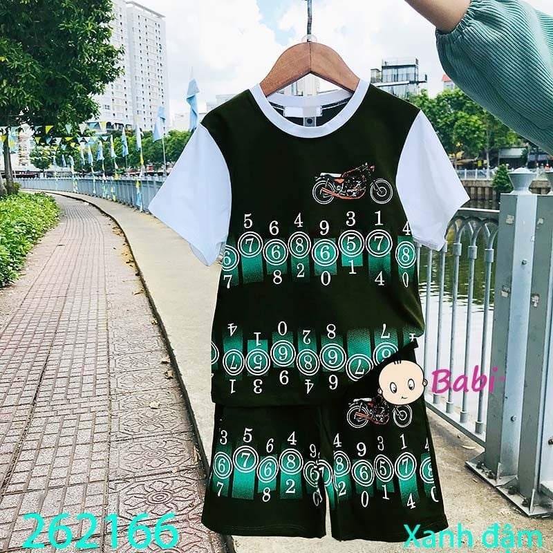 Bộ Bé Trai Mặc Hè Họa Tiết Số (15kg - 60kg) 