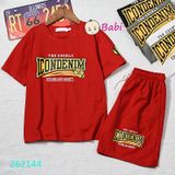  Bộ Cho Bé In Chữ Quần Short Lửng Sành Điệu (10kg-45kg) 