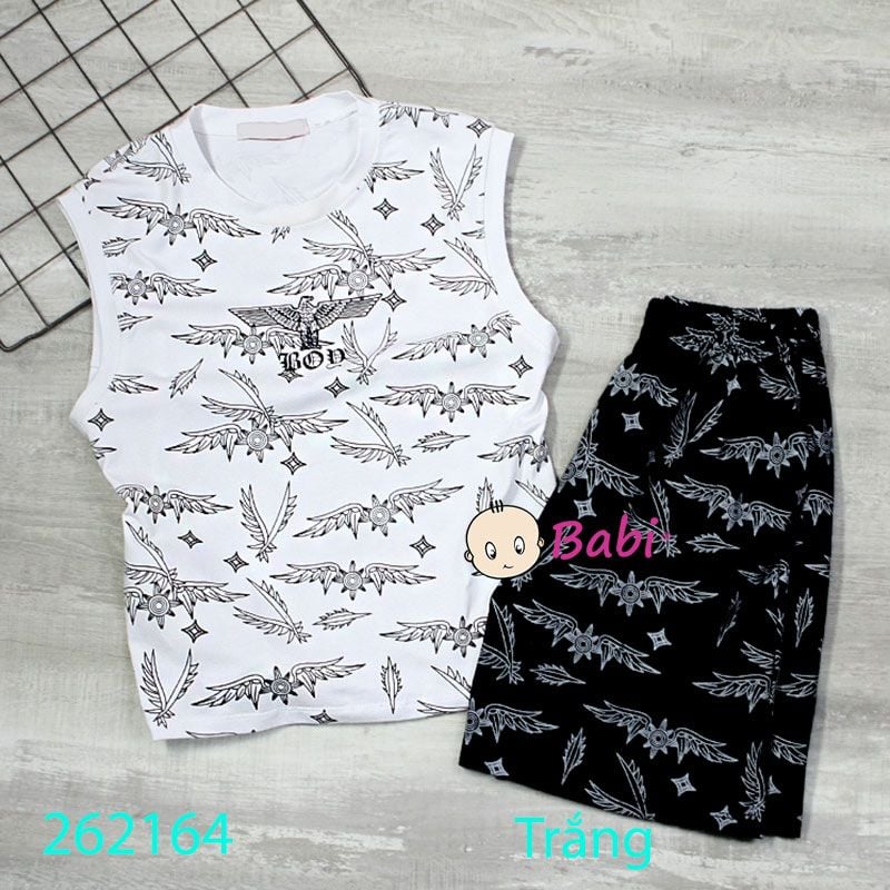  Bộ Cho Bé Trai Sát Nách Quần Đùi M6 (15kg-55kg) 