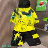  Bộ Cho Bé Trai Tay Ngắn Quần Lửng In Hình Sành Điệu (10kg-55kg) 