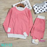  Bộ Cotton Bé Gái Tay Dài Quần Dài M4 (17kg - 45kg) 