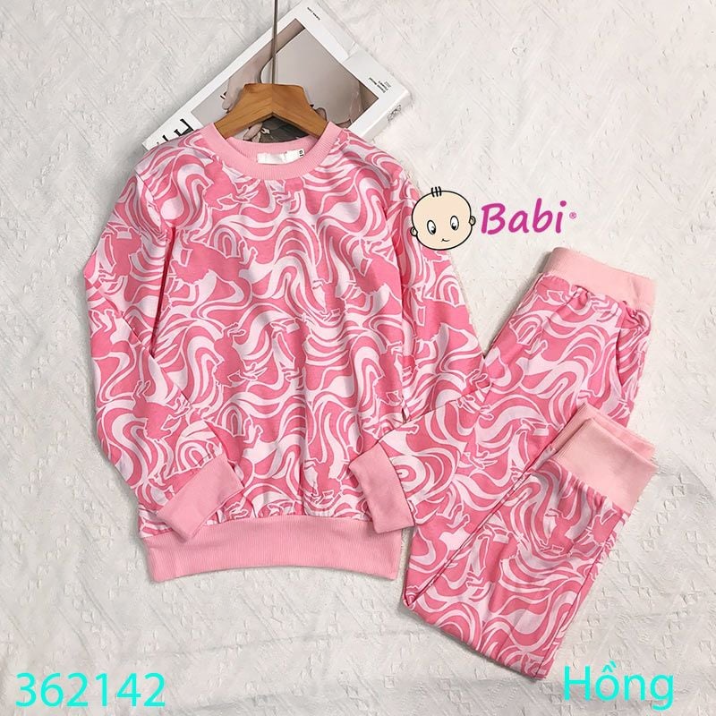  Bộ Cotton Tay Dài Quần Dài Bé Gái M1 (17kg - 45kg) 