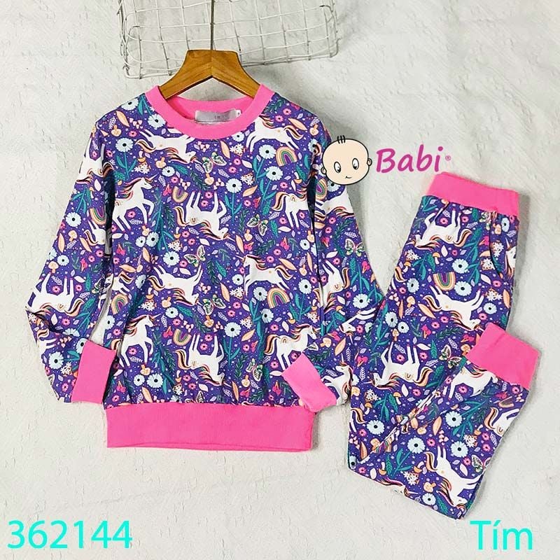  Bộ Cotton Tay Dài Quần Dài Bé Gái M3 (17kg - 45kg) 