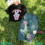  Bộ Jean Baggy Bé Gái In La Bu Bu Size Đại (40kg - 65kg) 
