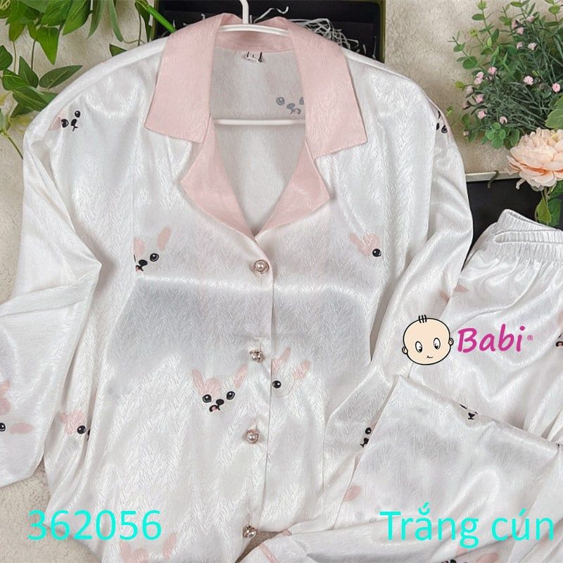  Bộ Pijama Lụa Cao Cấp Tay Dài Quần Dài Size Đại (42kg-57kg) 