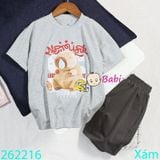  Bộ Thun Bé Trai Tay Ngắn Hình Bộ Trưởng Capy M2 (23kg - 62kg) 